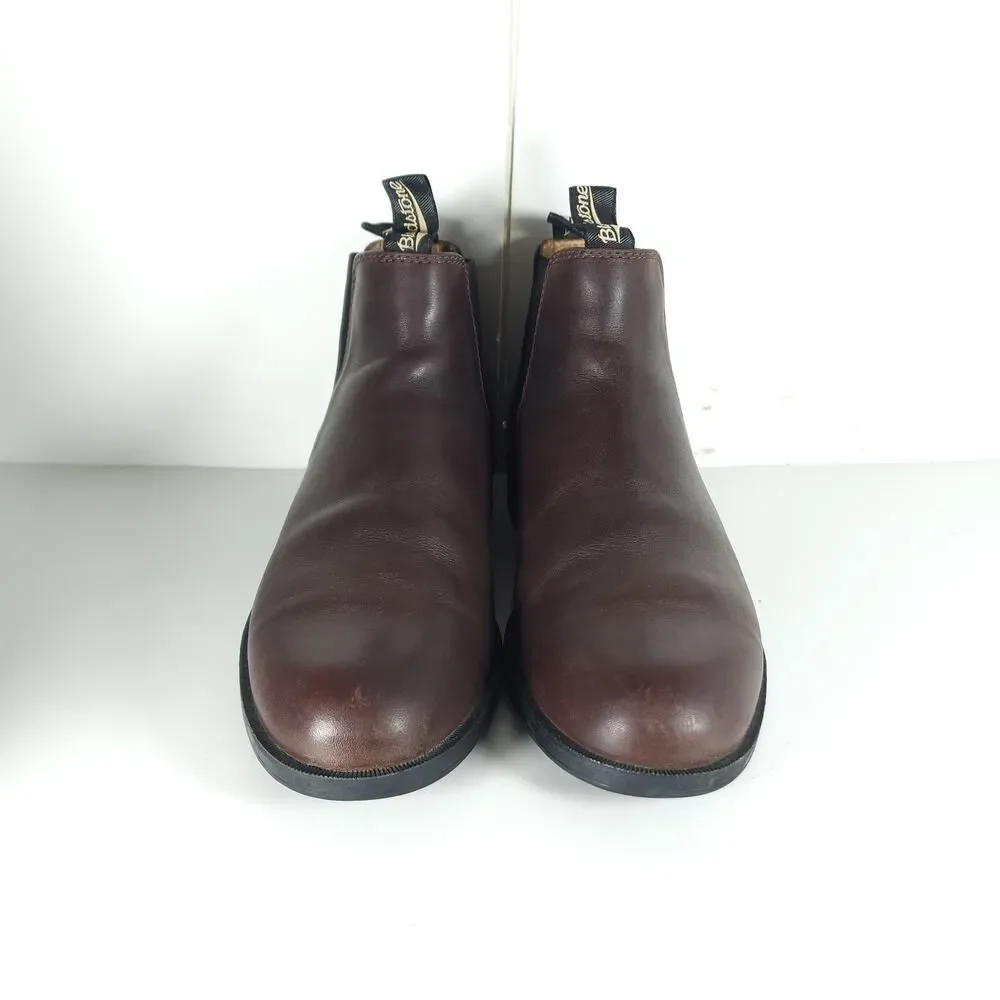 Blundstone Men's 1900 AU8,5 US9,5 Chestnut Brown Leather Ankle Chelsea Boots